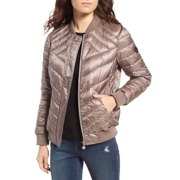 Bernardo Water Resistant Insulated Bomber Jacket in Moon Rock XS Taupe - Picture 1 of 11